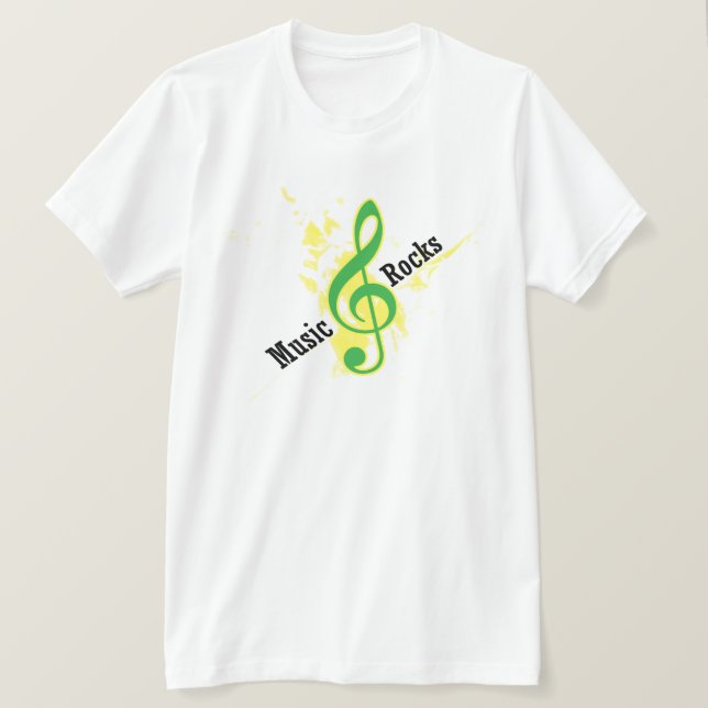 Music Rocks T-Shirt (Design Front)
