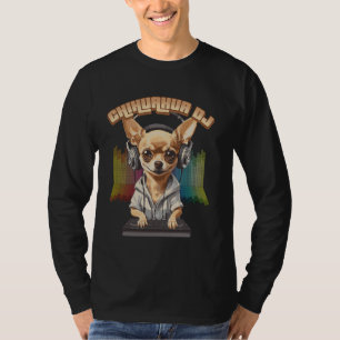 Music Rockstar Chihuahua Dog Funny Animal Musician T-Shirt