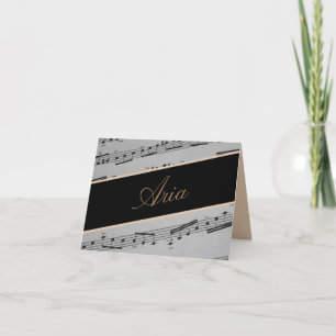 Music Romance Personalised Thank You Note