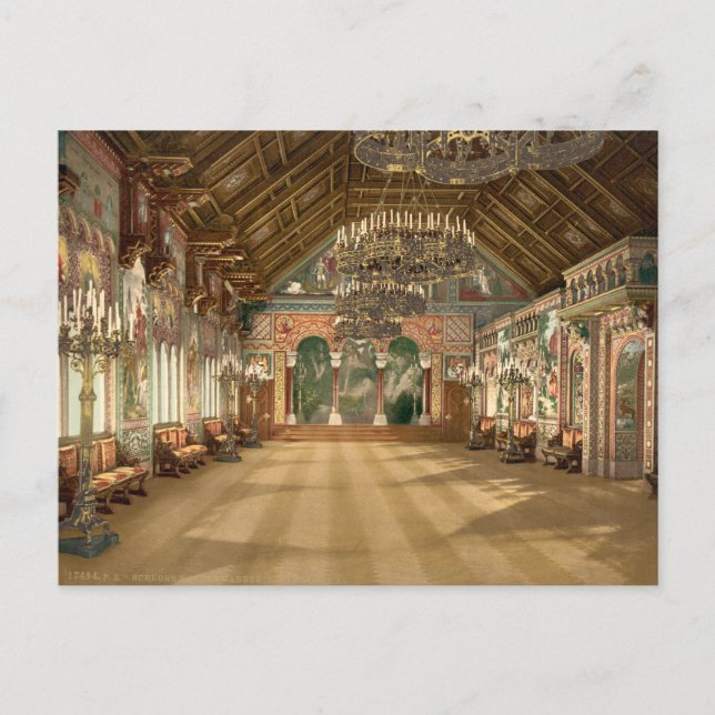 Music Room Neuschwanstein Castle Germany Postcard (Front)