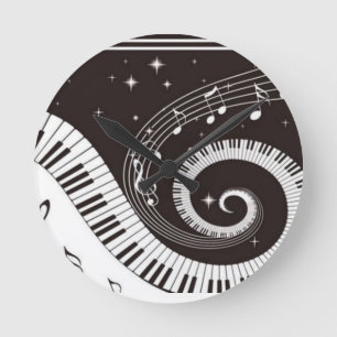 Music Round Clock
