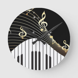 Music Round Clock
