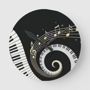 Music Round Clock