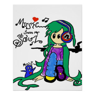 music saves my soul poster