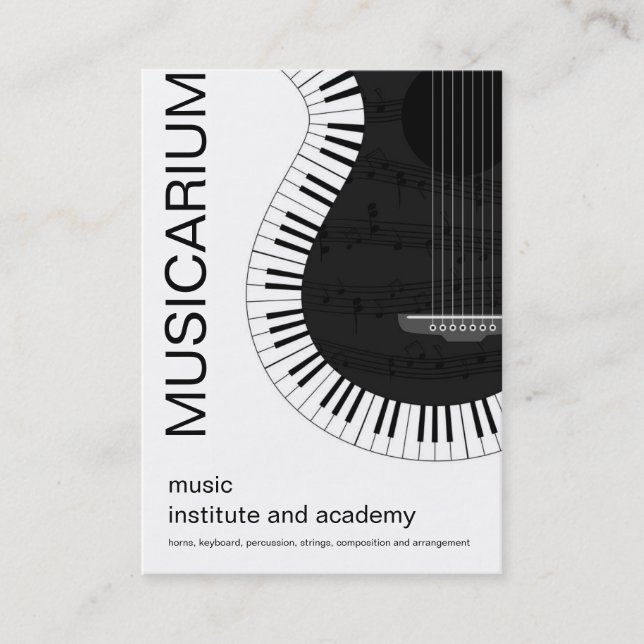 music school business card (Front)