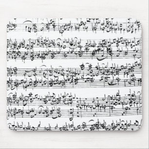 Music Score of Johann Sebastian Bach Mouse Pad