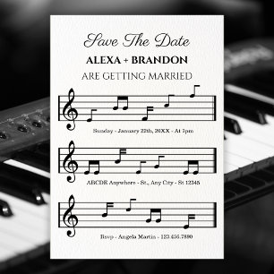 Music sheet notes Wedding