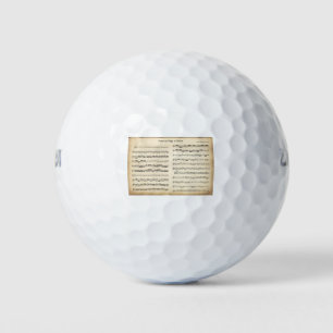Music sheet old Pachelbel Kanon und Gigue in D Dur Golf Balls