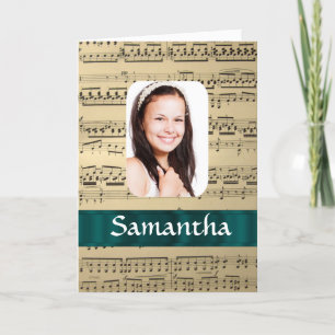 Music sheet photo template