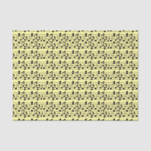 Music sheet yellow and black