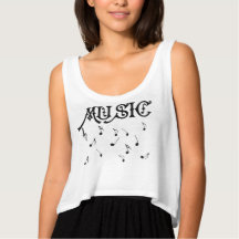 Music shirt with musical notes