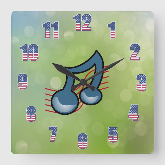 Music sign  clock (Front)