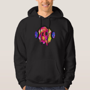 Music Smiling Face Costume Happy Cute Headphone S Hoodie