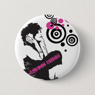 Music Snob 6 Cm Round Badge