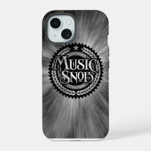 Music Snob - funny music lover iPhone 15 Case