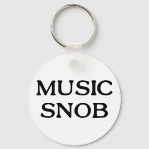 Music Snob Key Ring