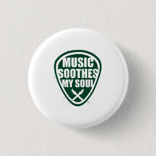 Music Soothes My Soul 3 Cm Round Badge