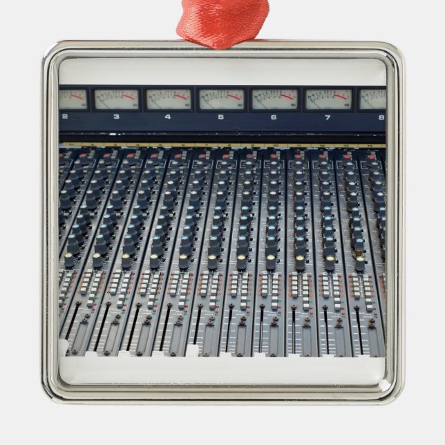 Music soundboard sound board mixer metal ornament (Front)