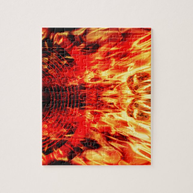 Music speaker with flames jigsaw puzzle (Vertical)