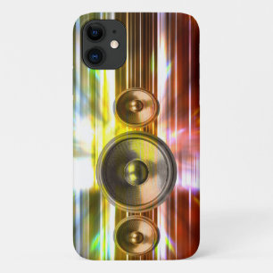 Music speakers and party lights iPhone 11 case