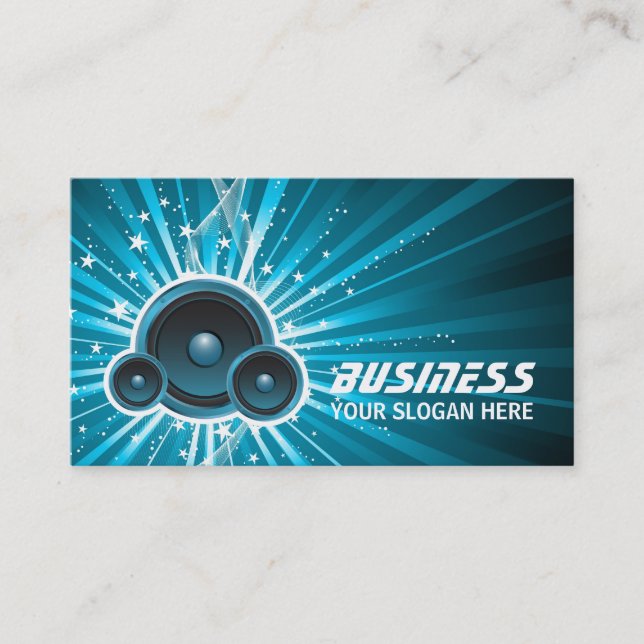 Music Speakers Business Card (Front)
