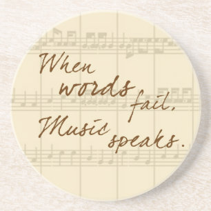 Music Speaks Coaster