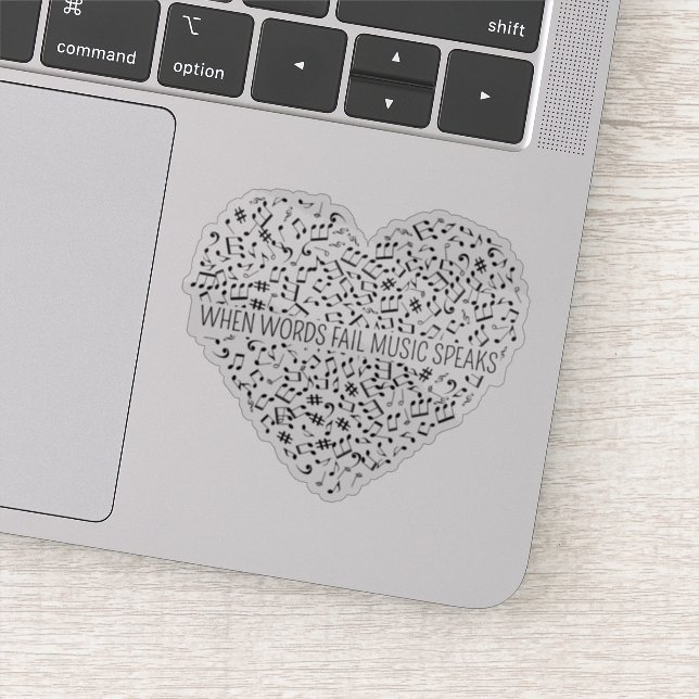 Music Speaks Custom Cut (Detail)