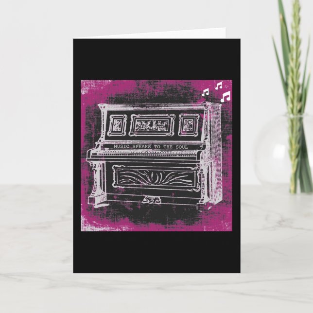 Music Speaks Greeting Card (Front)