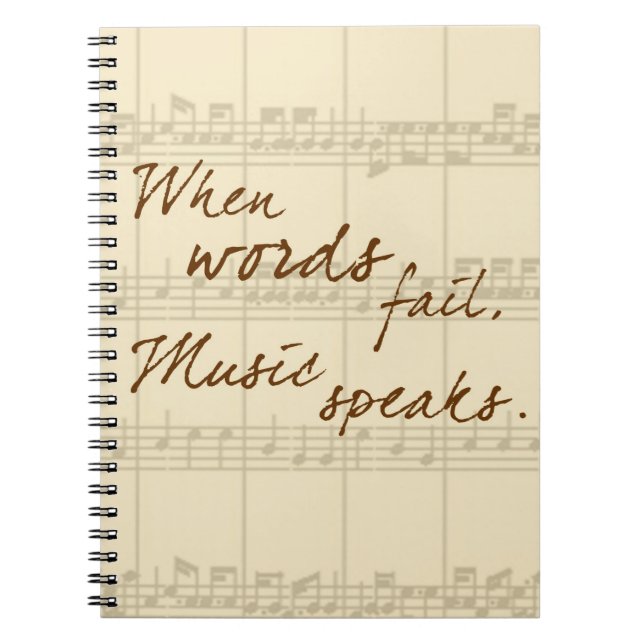 Music Speaks Notebook (Front)