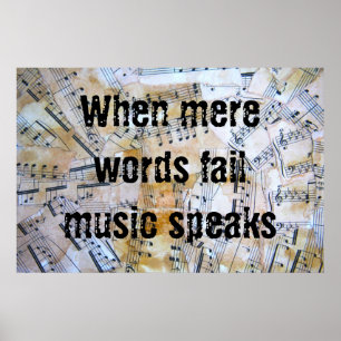 Music speaks poster