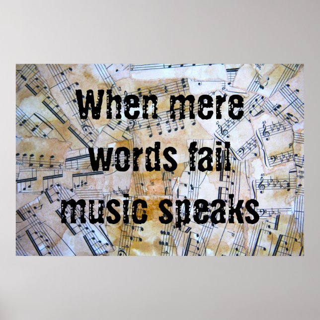 Music speaks poster (Front)