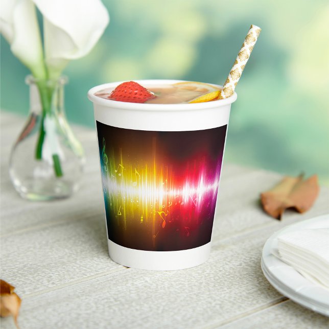 Music Spectrum Soundwave Vibrant Audio Visualiser  Paper Cups (Creator Uploaded)