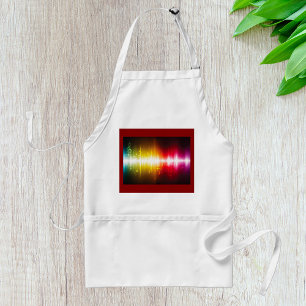Music Spectrum Soundwave Vibrant Audio Visualiser  Standard Apron