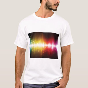 Music Spectrum Soundwave Vibrant Audio Visualiser  T-Shirt