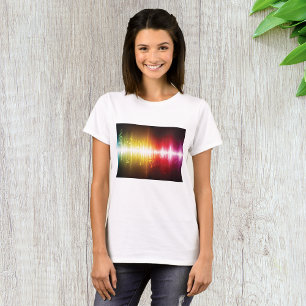 Music Spectrum Soundwave Vibrant Audio Visualiser  T-Shirt
