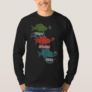 Music Spoken Here Fish Musical Notes T-Shirt
