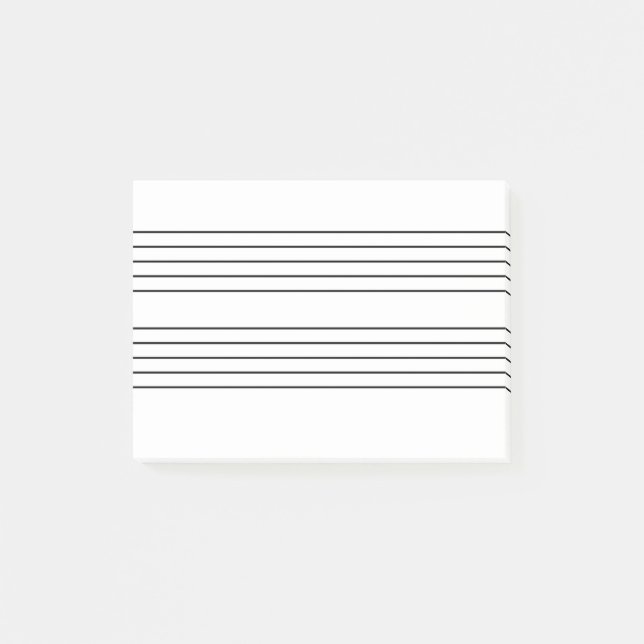 Music staff notepad (Front)