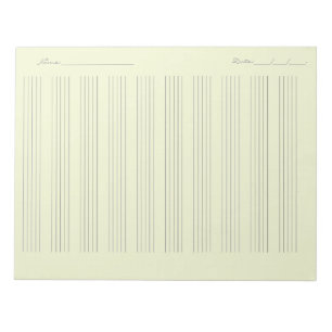 Music Staff Paper – Printable Sheet Music Notepad