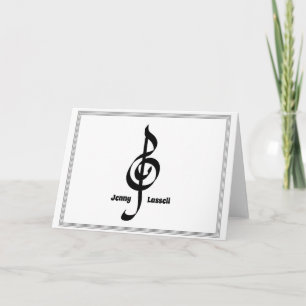 Music Stationery Note Card