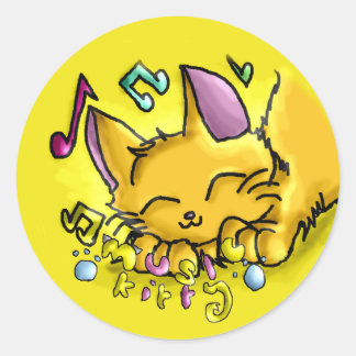 music sticker cat