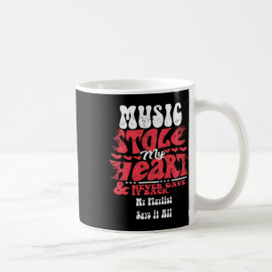 Music Stole My Heart ~ Funny Valentines Day 1 Coffee Mug