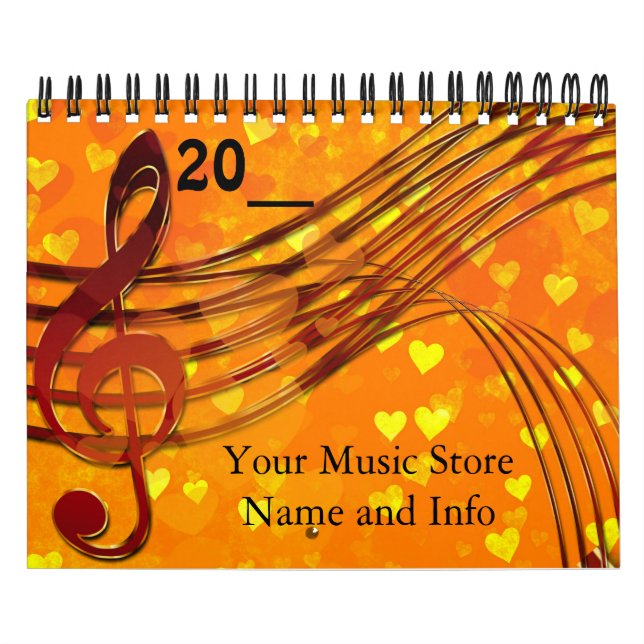 Music Store Company Calendar (Cover)