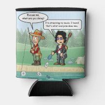 Music Streaming Funny Pun Can Cooler