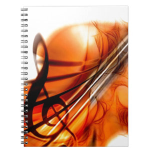 Music  Stringed Instruments Violin Destiny Dance Notebook