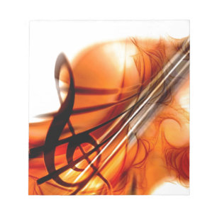 Music Stringed Instruments Violin Destiny Dance Notepad