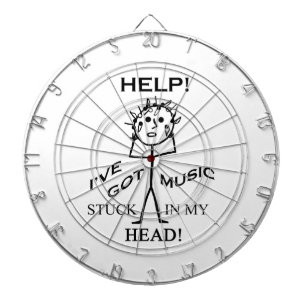 Music Stuck In My Head Dartboard