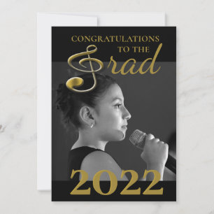 Music Student Graduation Announcement Treble Clef