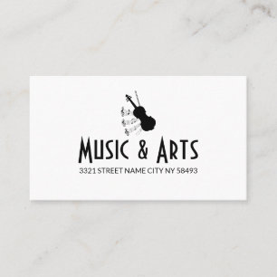 Music Studio Instructor Business Card