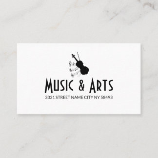 Music Studio Instructor Business Card