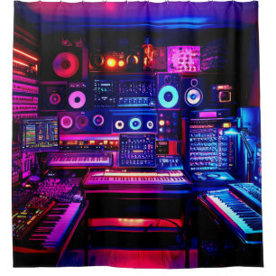 Music Studio Shower Curtain